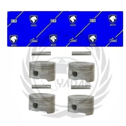 پیستون موتور پژو206تیپ5 /207/رانا ایساکو شرکتی +گژنپین دست 4عددی
