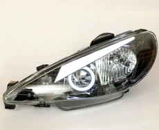 چراغ جلو 206 طرح ANGRY جفت رنگ سفید ان جی کو