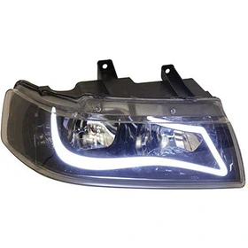 چراغ جلو سمند طرح AUDI جفت رنگ سفيد ان جی کو