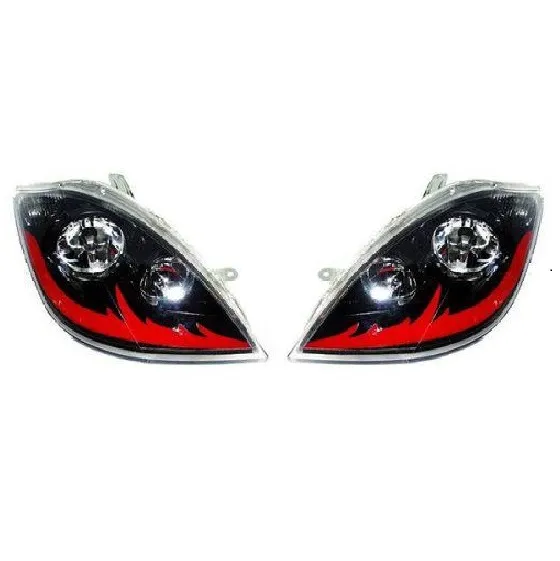 34 چراغ جلو تيبا طرح آتشی جفت رنگ قرمز ان جی کو