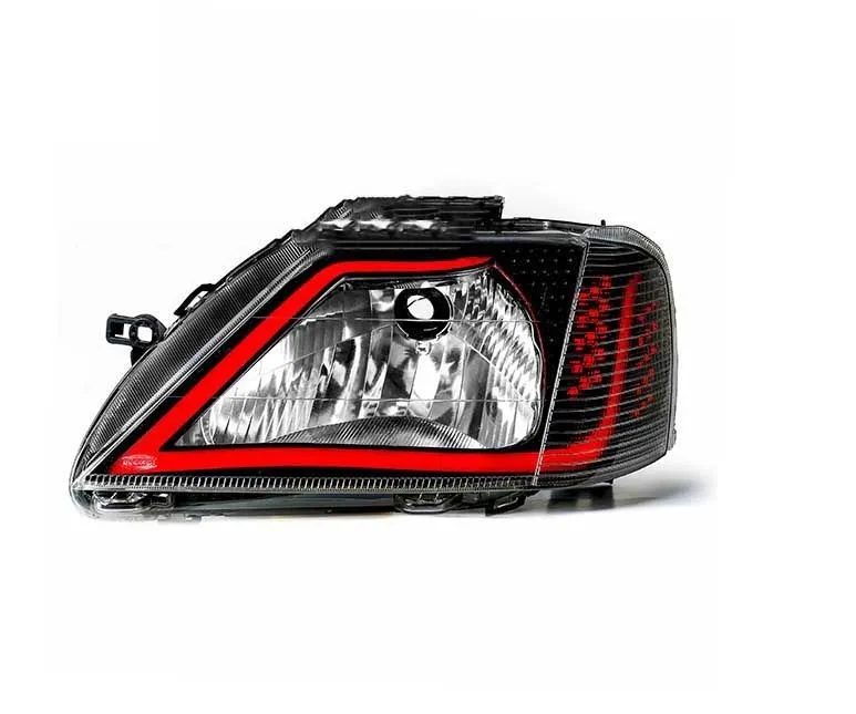 قرمز-1_3 چراغ جلو ال 90 طرح AUDI جفت رنگ قرمز ان جی کو