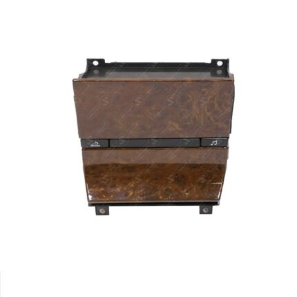 قاب رادیو و زیر سیگاری داشبورد پژو پارس قدیم چوبی براق