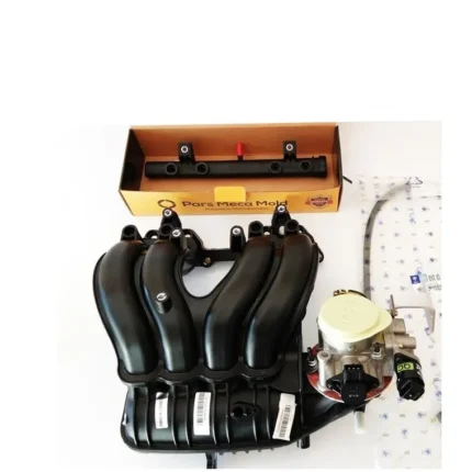 منیفولد XUM کروز با دریچه گاز نیسان 37 و ریل سوخت XUM مژده وصل